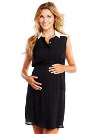 Maternal America - Sleeveless Shirt Dress 