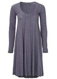 Mesop - Scoop Racer Dress in Black Marle