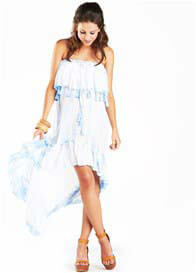 Fillyboo - Gypsy Dress in Sky Tie Dye with Tassels