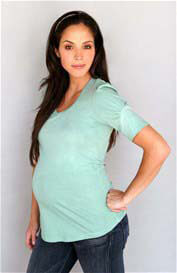 1 In The Oven - Puff Sleeve Maternity Tee - more colours