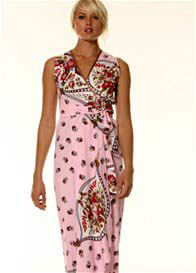LIL Designs - Messina Wrap Maternity Dress in Ice Pink