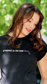 2 chix - Pregnant is the New Sexy Maternity Tee