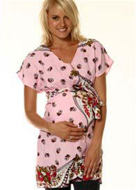 LIL Designs - Messina Maternity Kaftan in Ice Pink