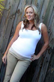 QueenBee - Maternity Capris in Tan - ON SALE