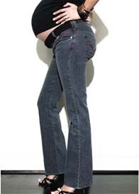 MamaJ - Classic Denim Maternity Jean in Black Rinse * DENIM SALE *