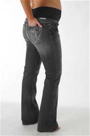 J&Company - Beverly Rocks Thunder Maternity Jeans in Grey