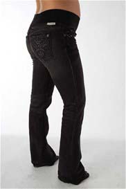J&Company - Beverly Cross Maternity Jeans in Black