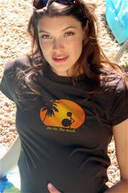 2 chix - Sex on the Beach Maternity Tee