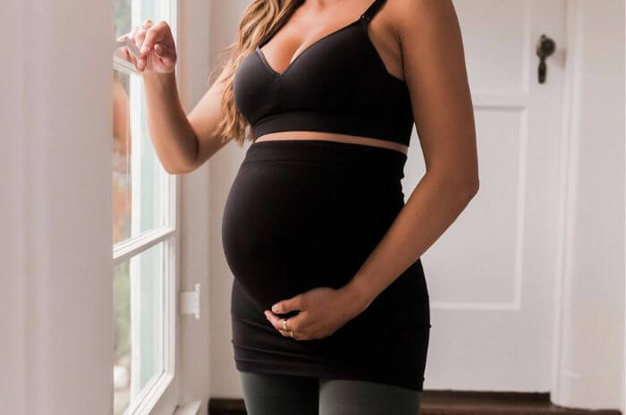 BLANQI black maternity leggings Small 24 inseam postpartum
