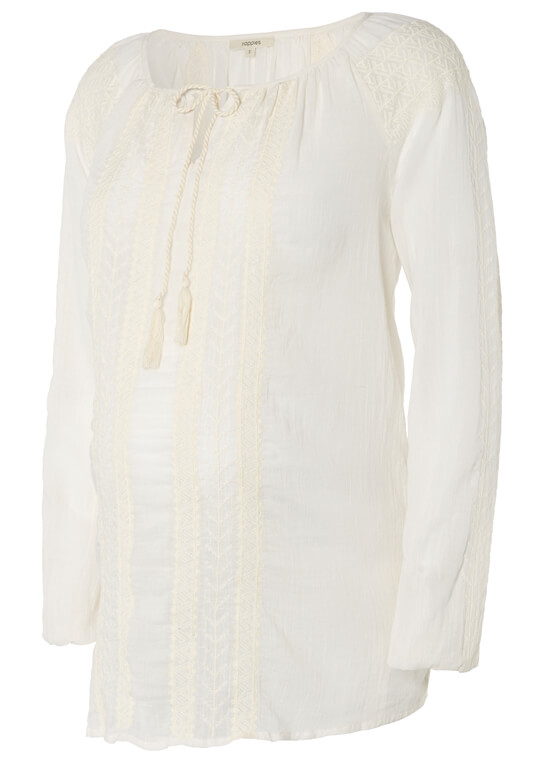 Gwyn Maternity Blouse in Off-White by Noppies