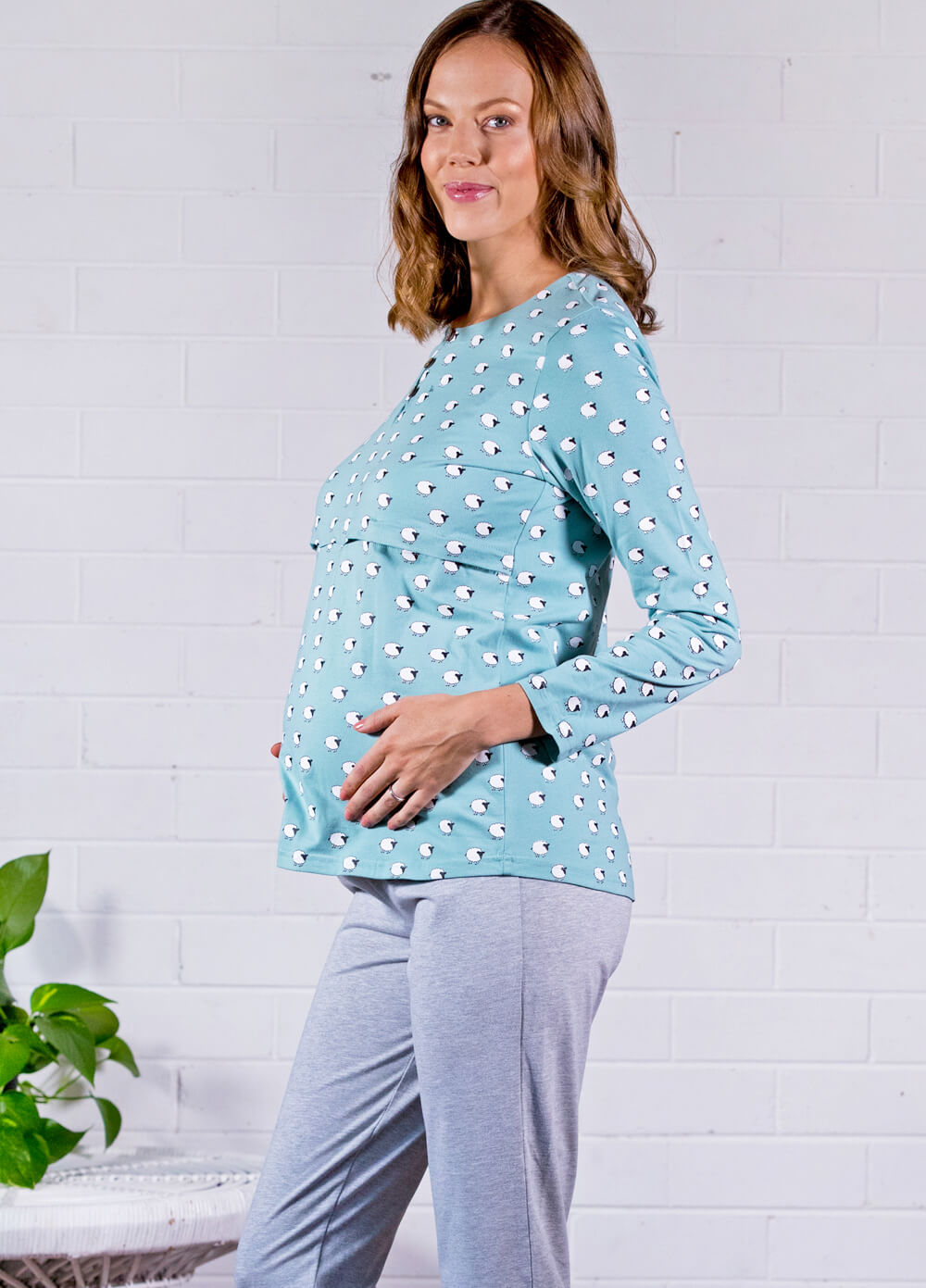 Uzelle Maternity Nursing PJ Set by Lait & Co