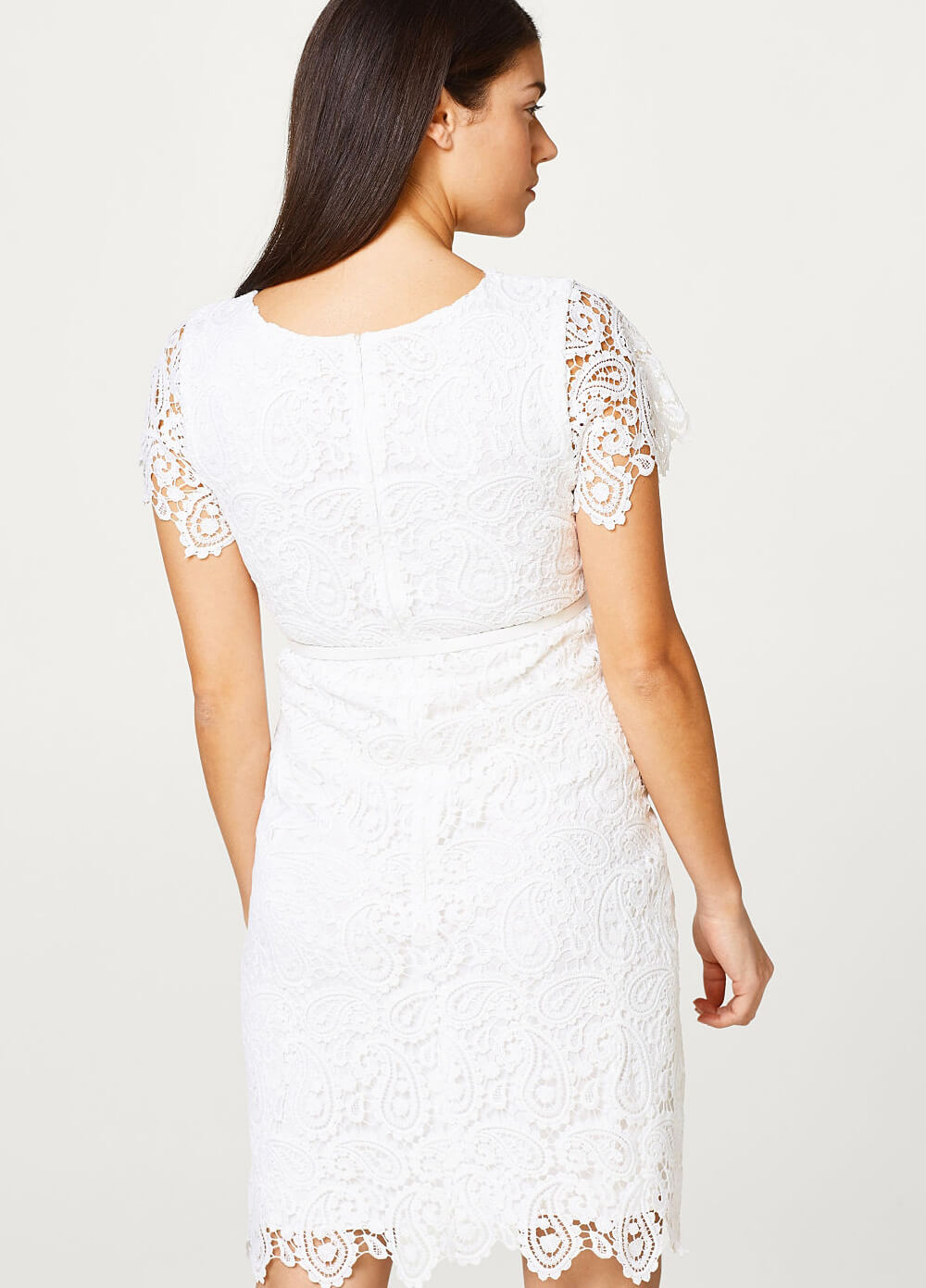 Off White Lace Maternity Dress By Esprit 