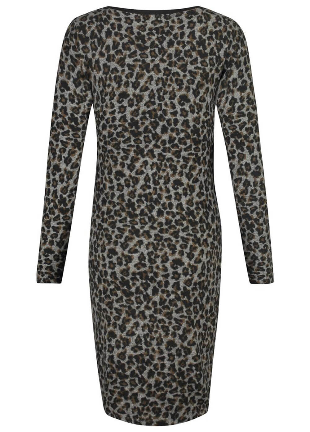Grey Leopard Print Maternity Dress by Noppies