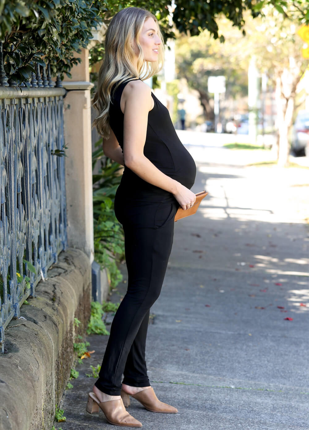 Black Maternity Jumpsuit