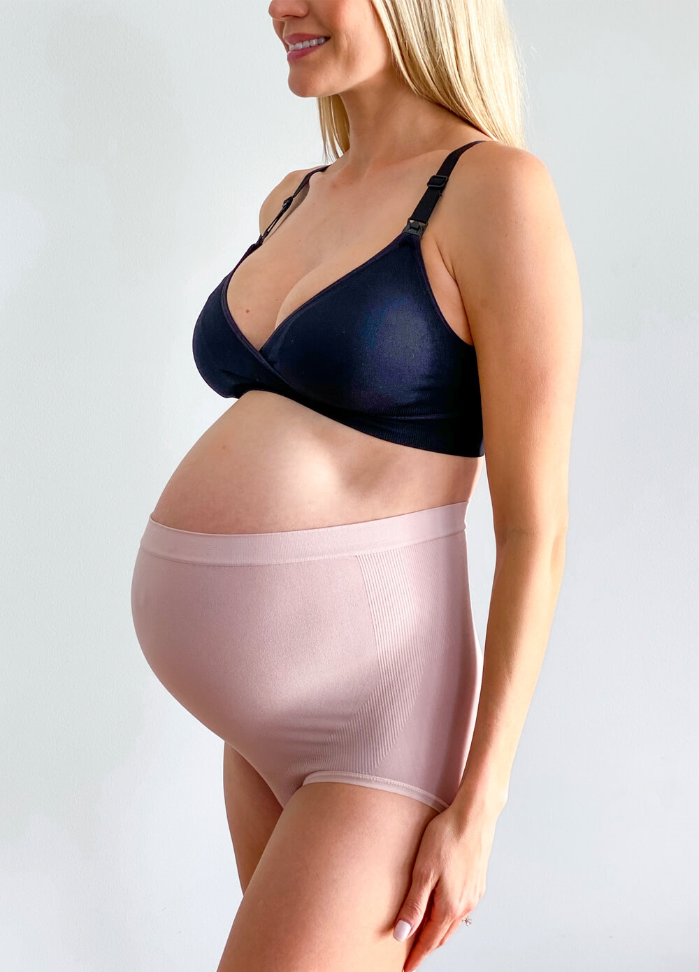 Baywell Women's Over The Bump Maternity Panties High Waist Full