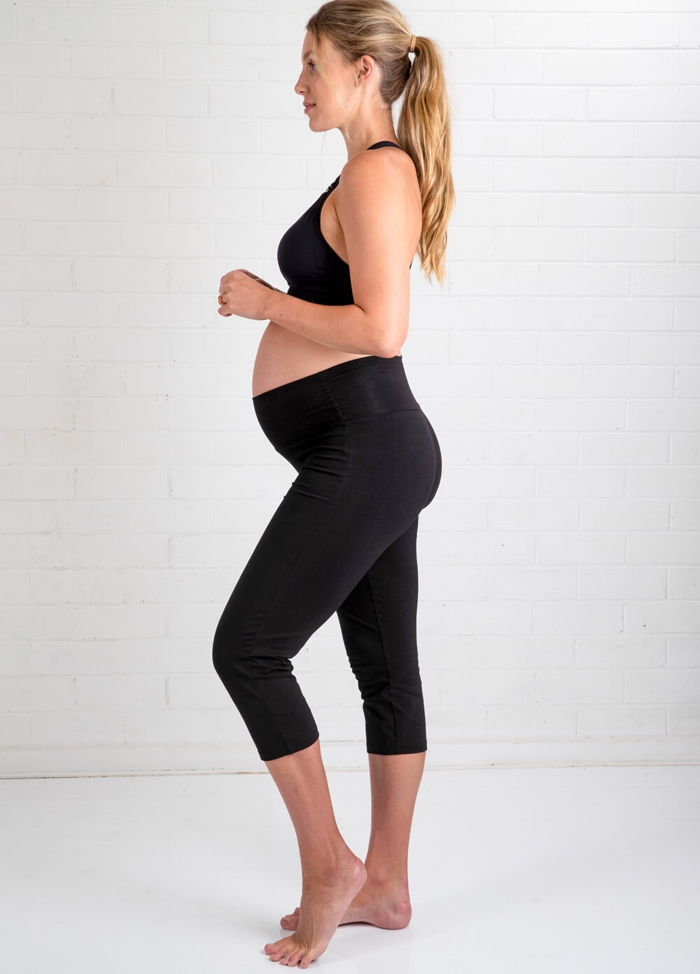 Maternity Yoga Pants, Fold-over Waist, YOGINI FLARES, Workout Dance Pants, Maternity  Clothes -  Canada