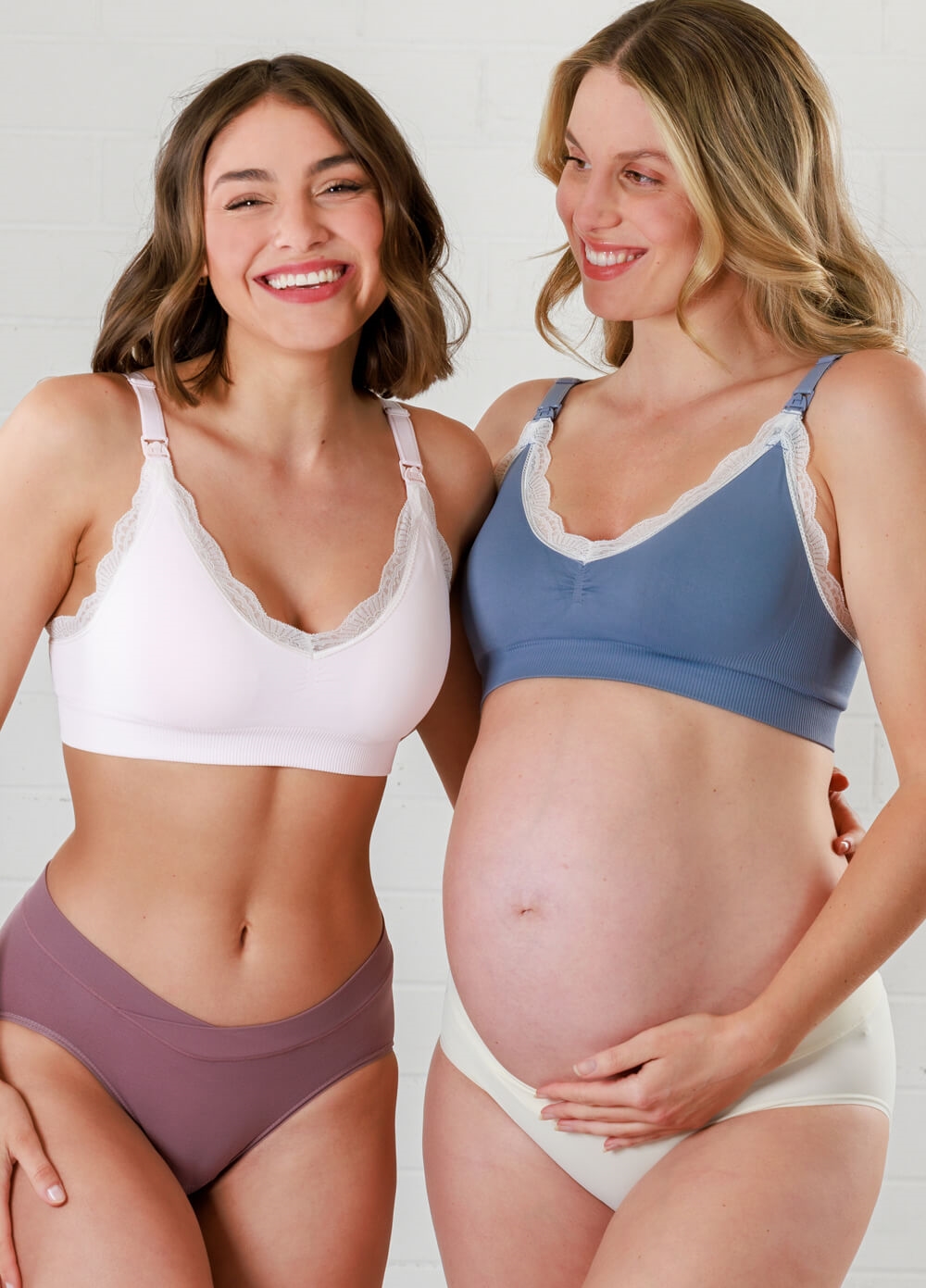 Maternity Contrast Mesh Nursing Bralet