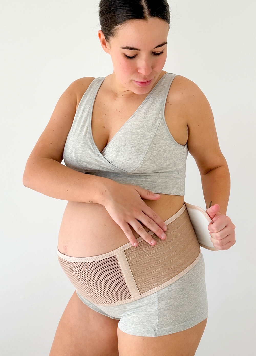 Generic （Nude）Postpartum Girdles Seamless Maternity Bandage Post Partum  Reducing Belts Shapewear