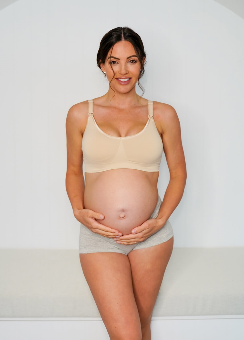 Nude nursing bra — Palomino Maternity