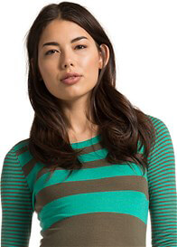 Queen Bee Laurel Candy Green Striped Maternity Knit Dress by Esprit