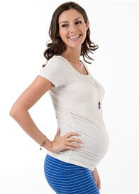 Dream Maternity Tee in Cream (Off-White) by Trimester