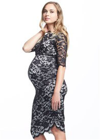 Gigi Black Lace Maternity Dress by Soon Maternity