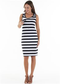 axel trimester nursing tank dress stripe aud