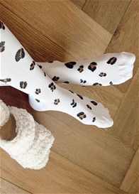 Mama Sox - Excite Compression Socks in White Leopard