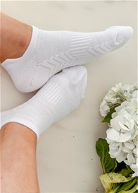 Mama Sox - Relief Compression Ankle Socks in White