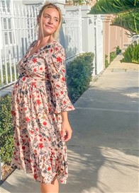 Floressa - Millie Pregnancy & Nursing Wrap Dress