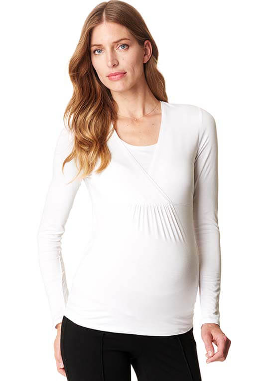 Long Sleeve Maternity/Nursing Top by Esprit