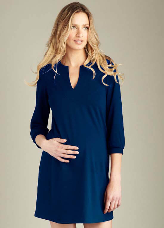 Navy Shift Dress by Maternal America