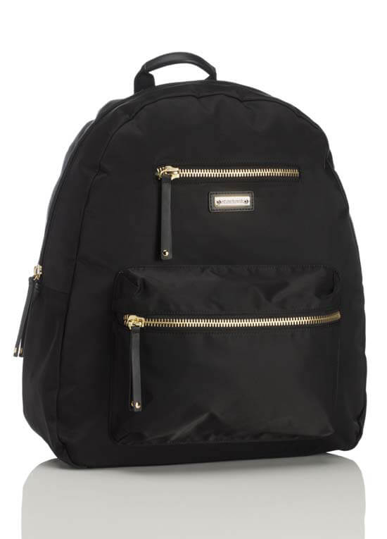 Charlie Baby Nappy Change Backpack Bag in Black by Storksak