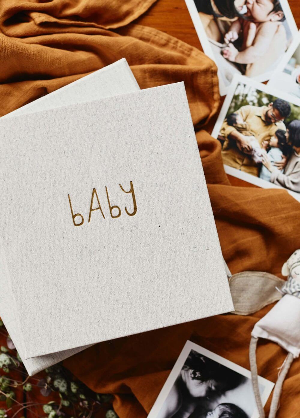 Write to Me - Baby, The First Year Journal in Grey